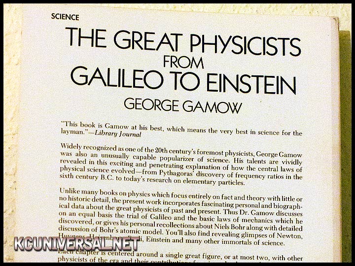 The Great Physicists from Galileo to Einstein (back)
